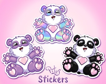 Cute Panda Stickers for Phone Tablet Computer Furniture