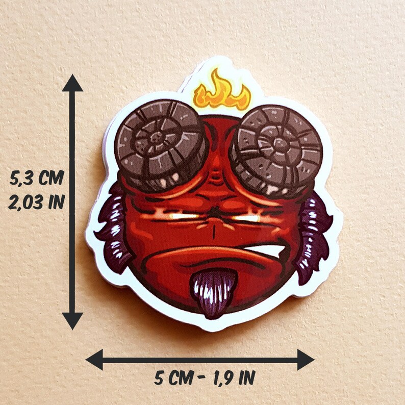 demon smiley cartoon sticker for phone tablet computer furniture image 5