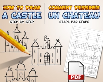 Comment dessiner un château étape par étape (PDF)