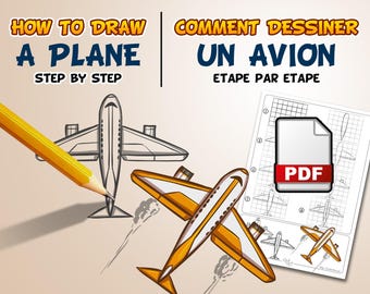 Comment dessiner un avion de ligne étape par étape (PDF)