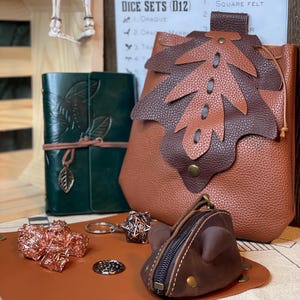 Kit de dados do druida (D&D, DnD, Dungeons and Dragons, Pathfinder, TTRPG, Mistério)