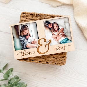 Then and Now Mom Frame | Mother’s Day Gift | Baby to Big Kid Photo Frame | Sentimental Gift for Mom from kids