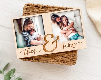 Then and Now Mom Frame | Mother’s Day Gift | Baby to Big Kid Photo Frame | Sentimental Gift for Mom from kids
