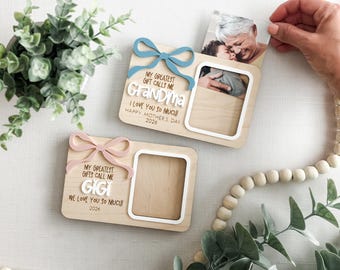 Personalized Mothers Day Picture Frame | My Greatest Gifts Call Me Mom Mama Mommy | Gift for Grandma Gigi Nana Mimi, Custom Frame from Kids