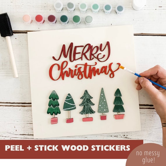 DIY Wood Christmas Sign / Holiday Crafts / Sign Painting Kit / DIY