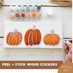 Fall Wood Sign Craft Kit / Painting Kit / Pumpkin Craft Kit / DIY Pumpkin Sign / Gift for Crafter / Wood Craft / DIY Fall Craft