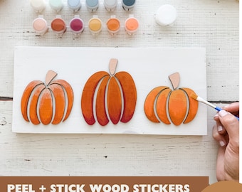 Fall Wood Sign Craft Kit / Painting Kit / Pumpkin Craft Kit / DIY Pumpkin Sign / Gift for Crafter / Wood Craft Kit / DIY Fall Craft