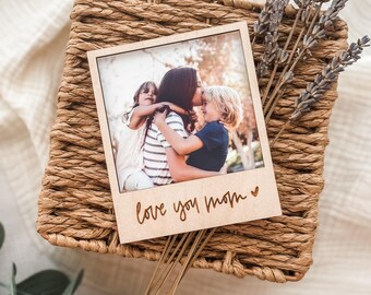 Love You Mom Picture Magnet Frame | Laser Engraved Mother’s Day Gift