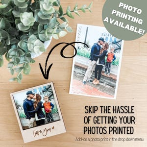 Love You Dad Wood Polaroid Photo Frame Magnet | Father’s Day Gift | Picture frame for Fridge, Gift for Him, Birthday, Gift from Kids for Dad image 6