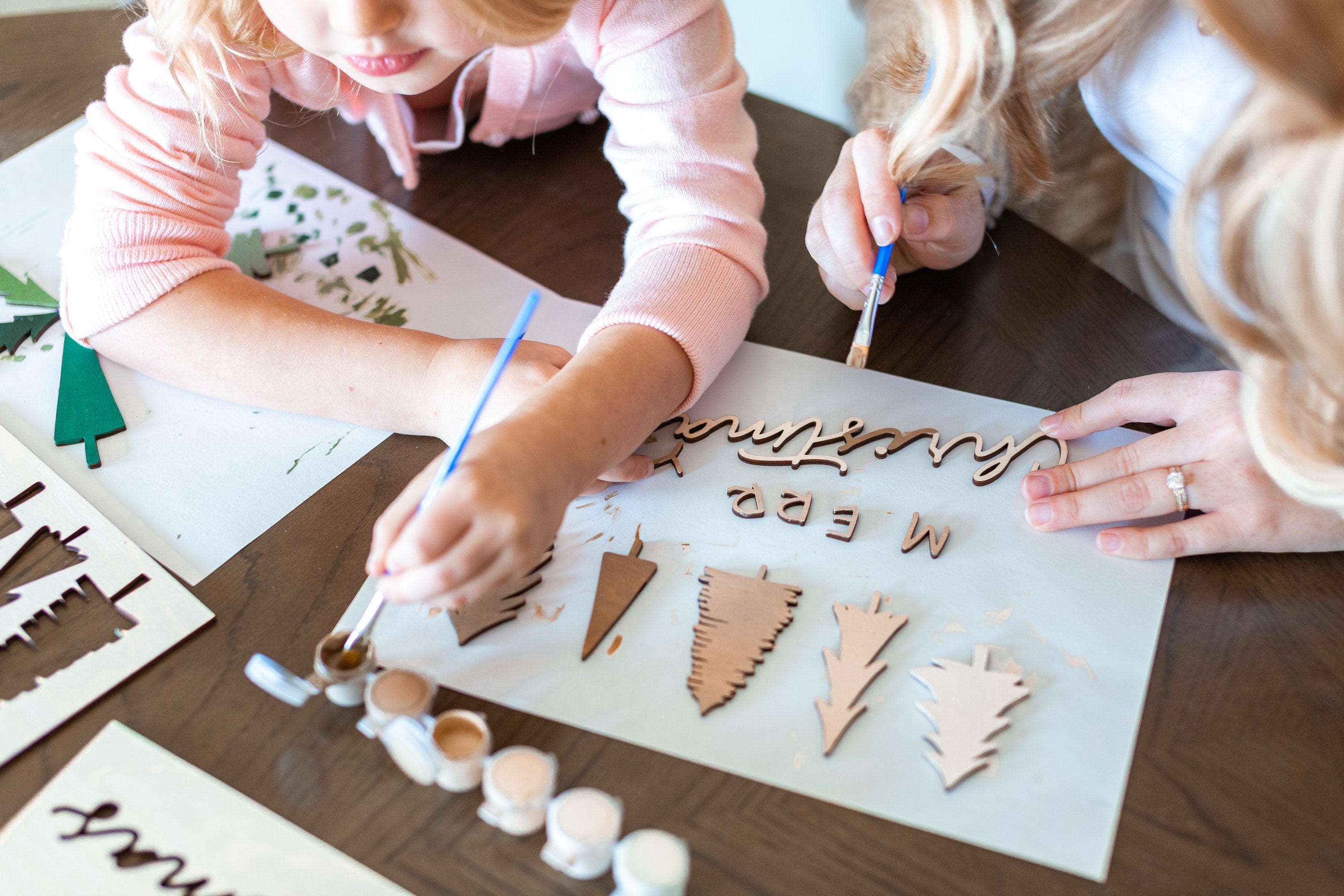 Christmas DIY Paint Kit / Do It Yourself Paint Kit / DIY Wood Etsy