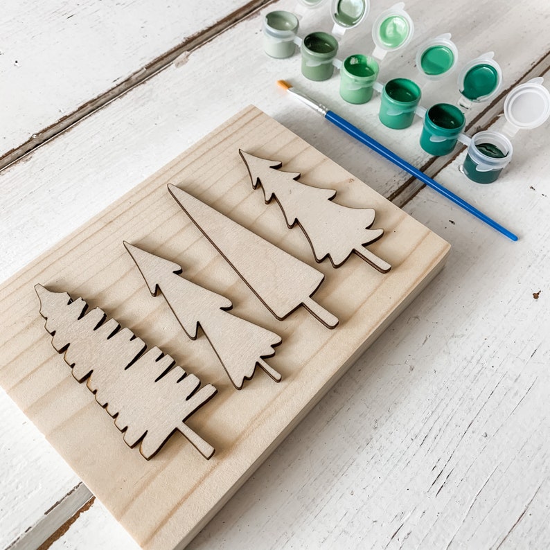 Christmas DIY Paint Kit / Do It Yourself Paint Kit / Christmas Etsy