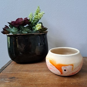 Vintage Red Nemadji Pottery Planter or Bowl or Catch All Dish | Made in USA