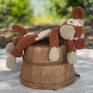 Crochet Cow Snuggler: Plush Farmhouse Baby Lovey