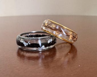 Anillo de crin de caballo de oro o plata