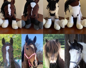 Customized Crochet Horse