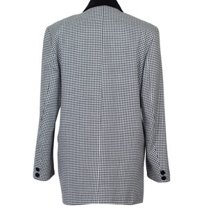 Vintage oversized check double breasted boyfriend blazer / minimalist blazer / jacket / EU size 36 image 3