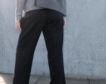 Vintage / Anne Feldballe Copenhagen wool pants / high waist / cigarette pants / tailored trousers / made in Denmark