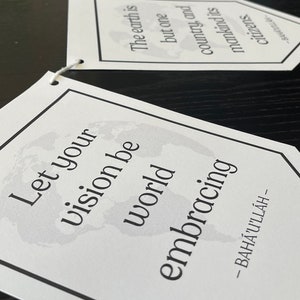 Printable Baha'i Quotations Banner, Baha'i Decoration, Bahai Bulletin ...