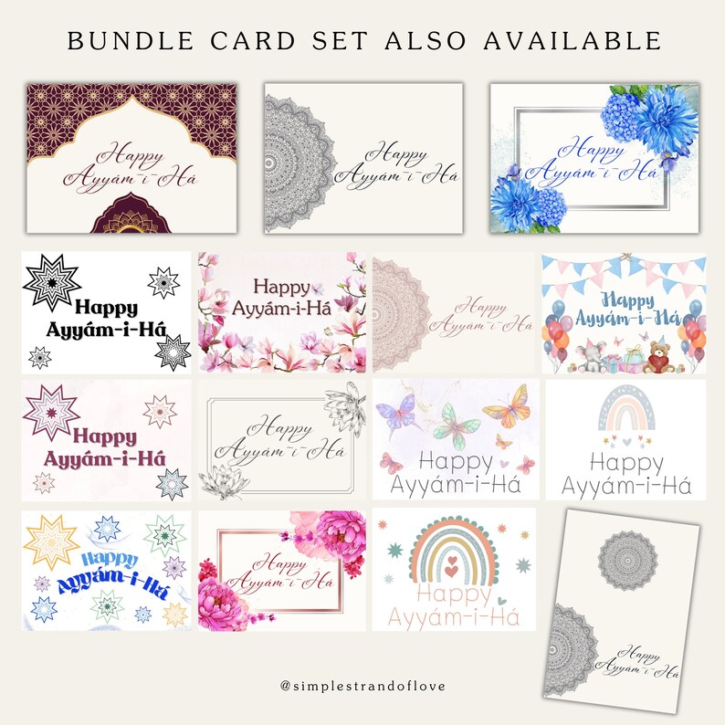 Ayyamiha Cards, Baha'i Card, Baha'i Quote, Ayyam-i-ha Gift, Printable ...