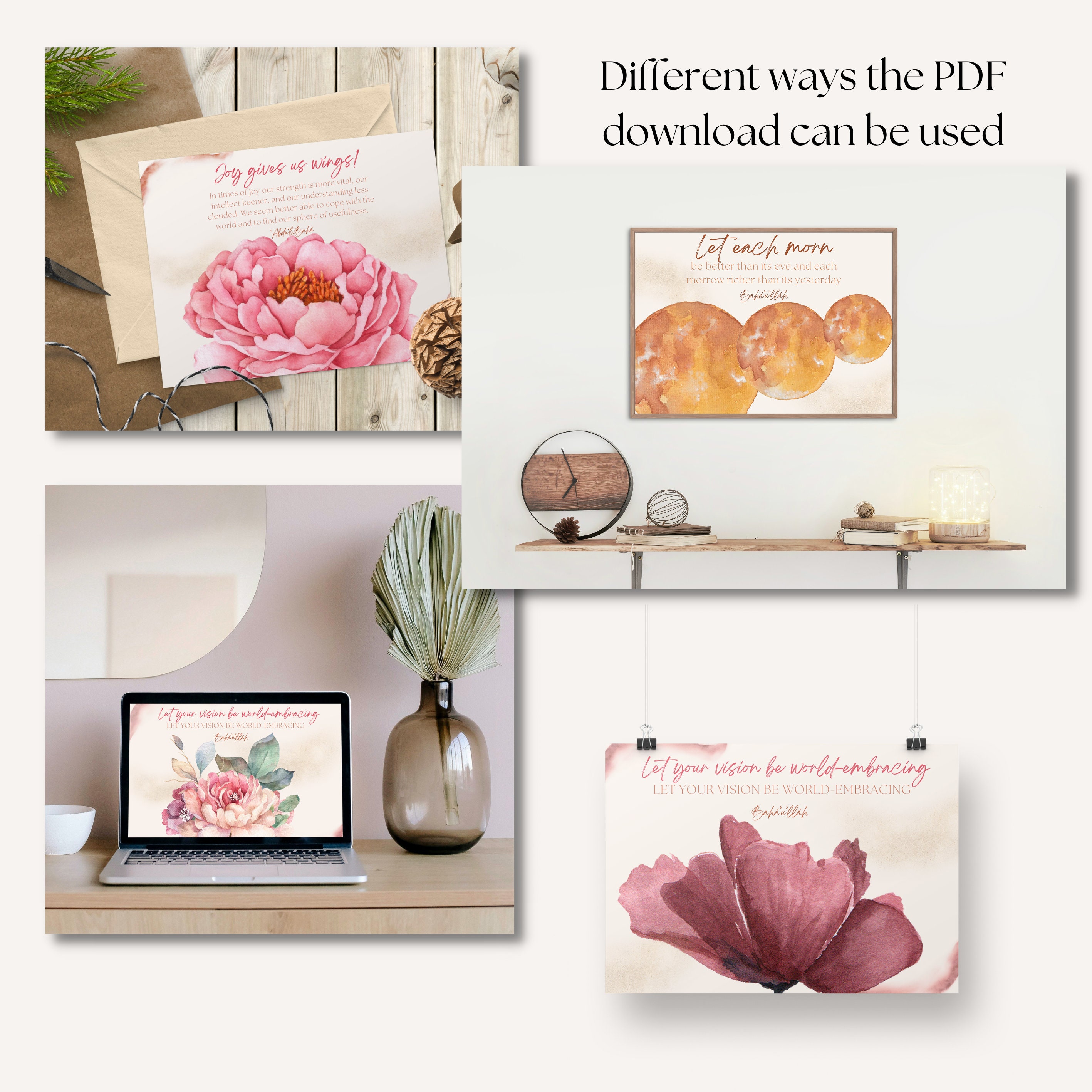 Digital Baha'i Printable Art Quotes, Baha'i Quotes, Baha'i Gifts, Wall ...