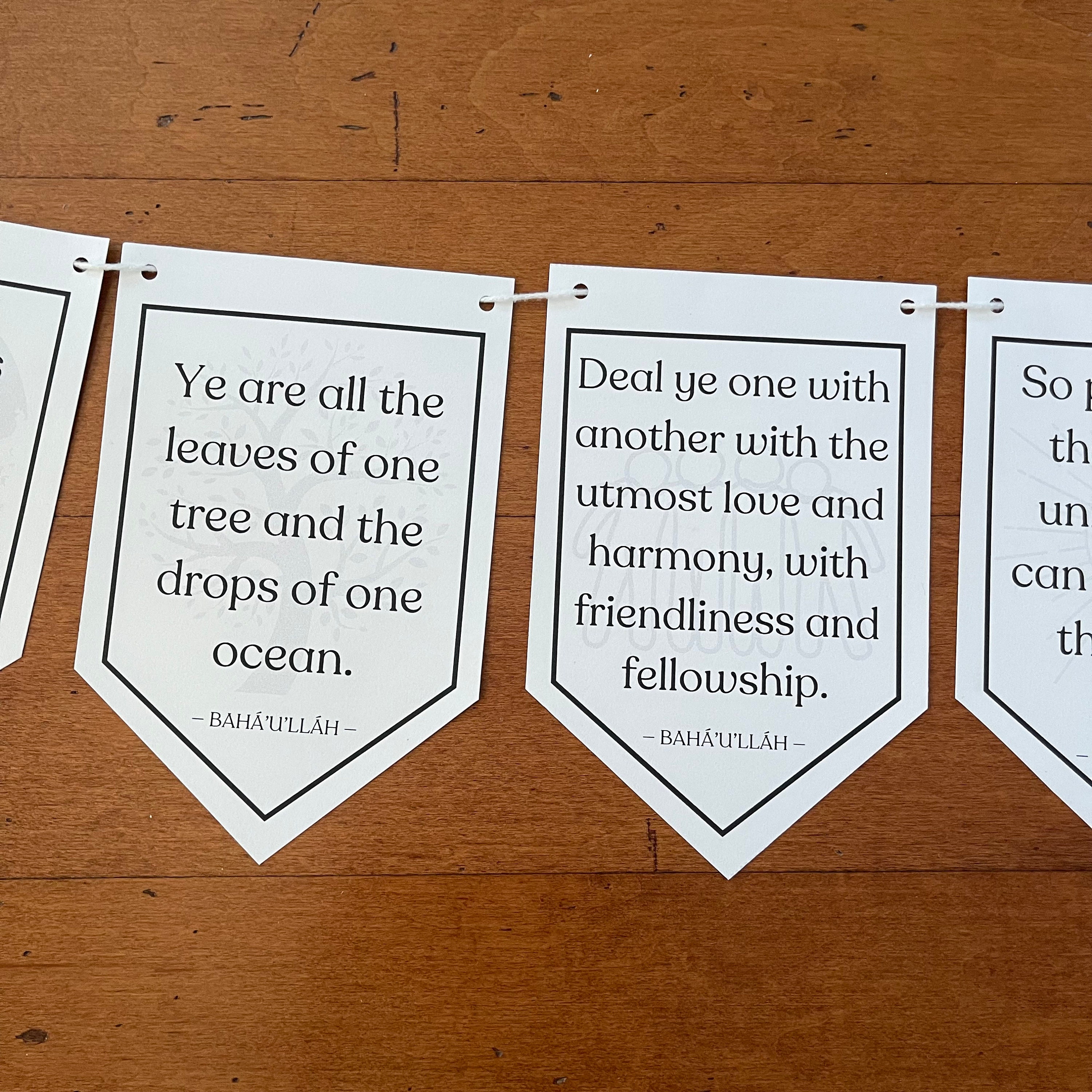 Printable Baha'i Quotations Banner, Baha'i Decoration, Bahai Bulletin ...