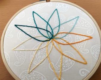 Color Wheel Nine Pointed Star