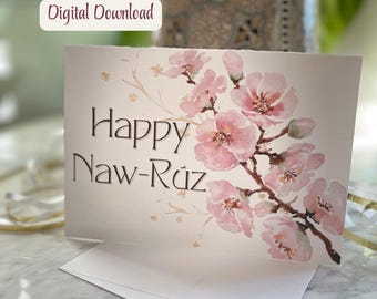 Digital Naw-Ruz Cards, Nawruz, Printable Cards, Gift Cards, Baha'i Holy Day, Baha'i Greeting Card