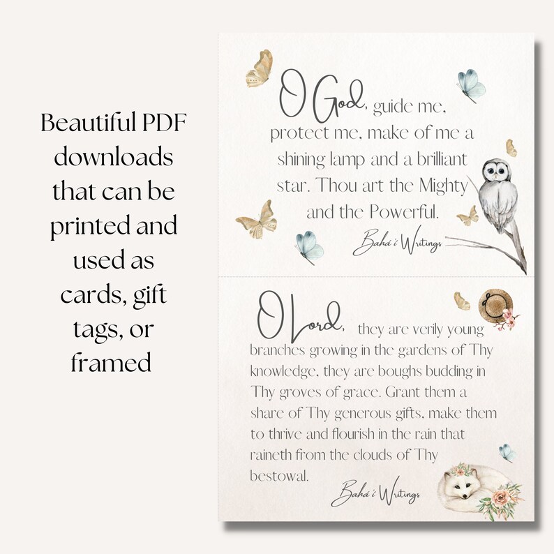 Digital Baha'i Card Quotes for Children, Prayers for Children, Card or ...