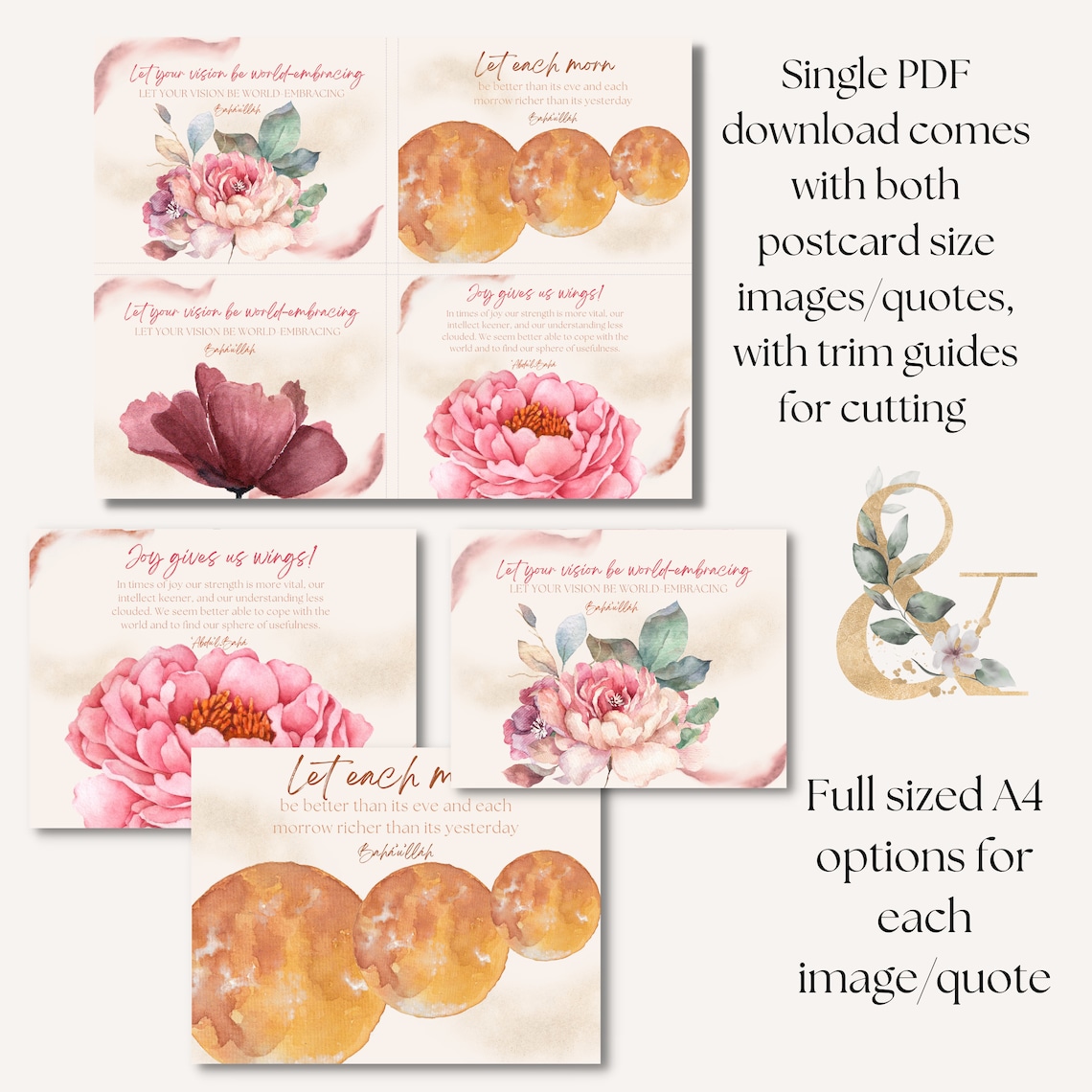 Digital Baha'i Printable Art Quotes, Baha'i Quotes, Baha'i Gifts, Wall ...