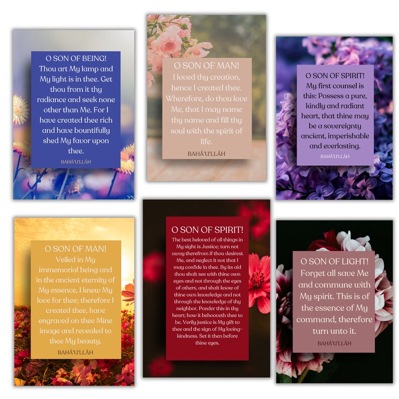 Printable Baha'i Quotation Art Print, Baha'i Hidden Words, Devotional ...