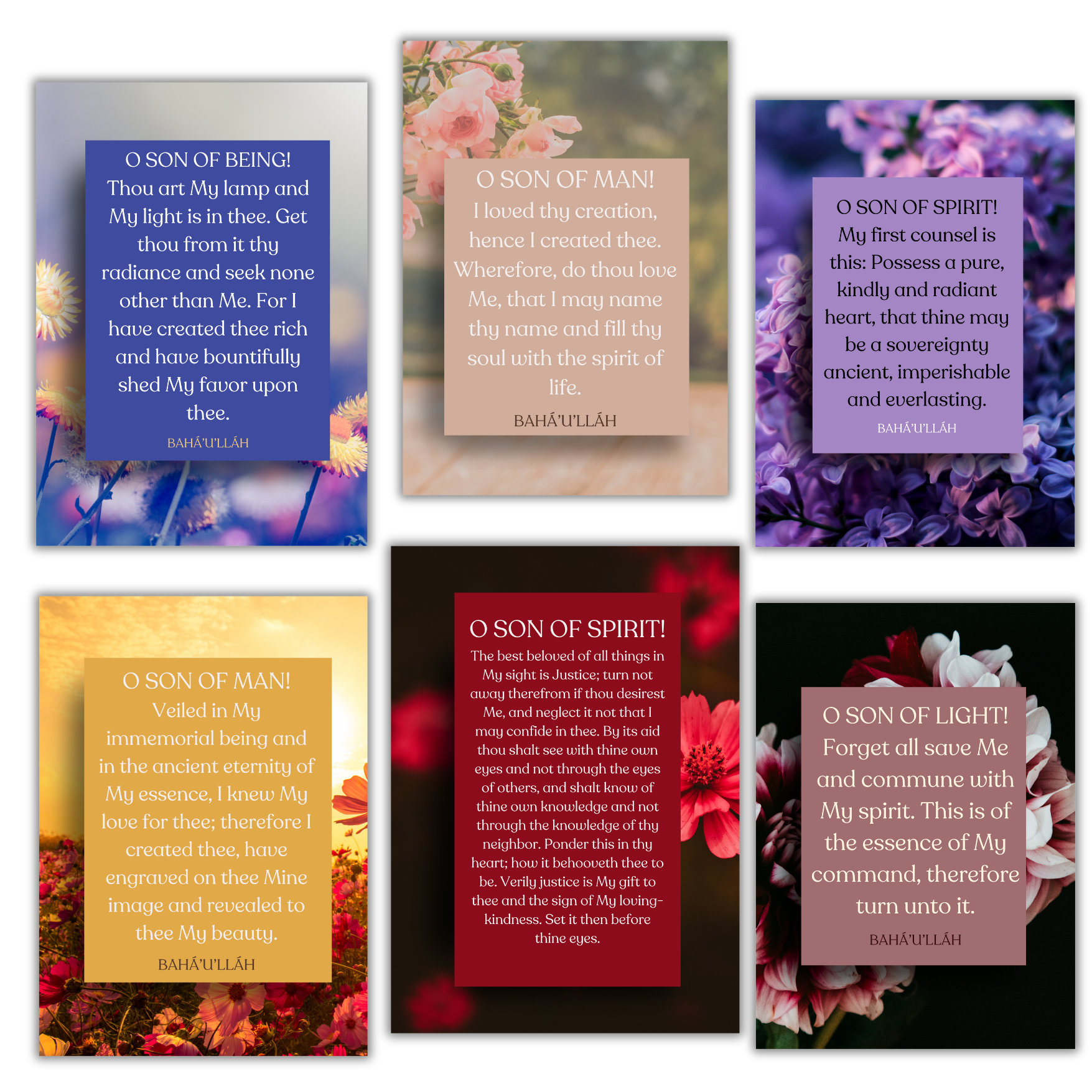 Printable Baha'i Quotation Art Print, Baha'i Hidden Words, Devotional ...