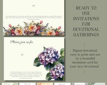 Invitation for Devotional Gathering, Printable Download, Baha'i Quote, Meaningful Conversation Invite, Bahai Gathering Invitation