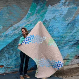 Diamond Cascade Modern Quilt Pattern