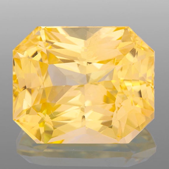 Natural untreated yellow clearance sapphire