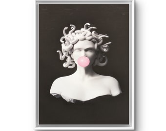 Medusa Bubble Art Print Canvas