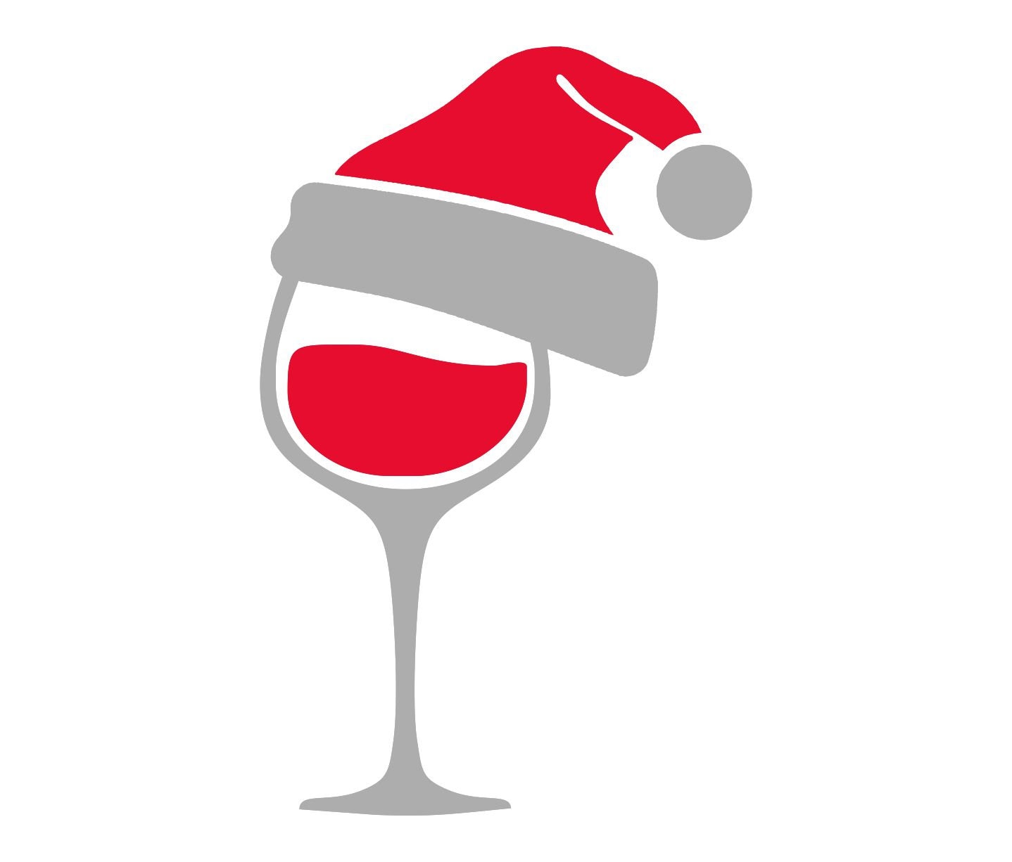 Santa Wine Glass Etsy