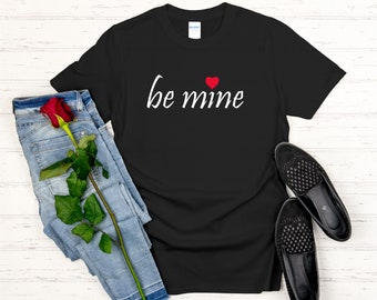 Valentines Day Be Mine Crossed Arrows Unisex T shirt-Gildan Ringspun Cotton