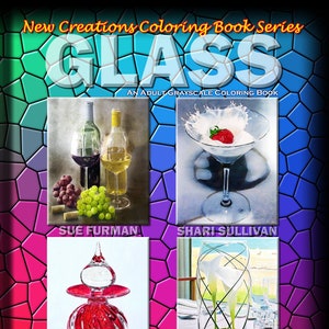 Glass Grayscale Coloring Book: 60 Unique Pages to color