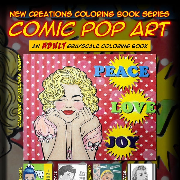 New Creations Coloring Books:  COMIC POP ART