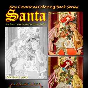 New Creations Coloring Book Series: SANTA image 1