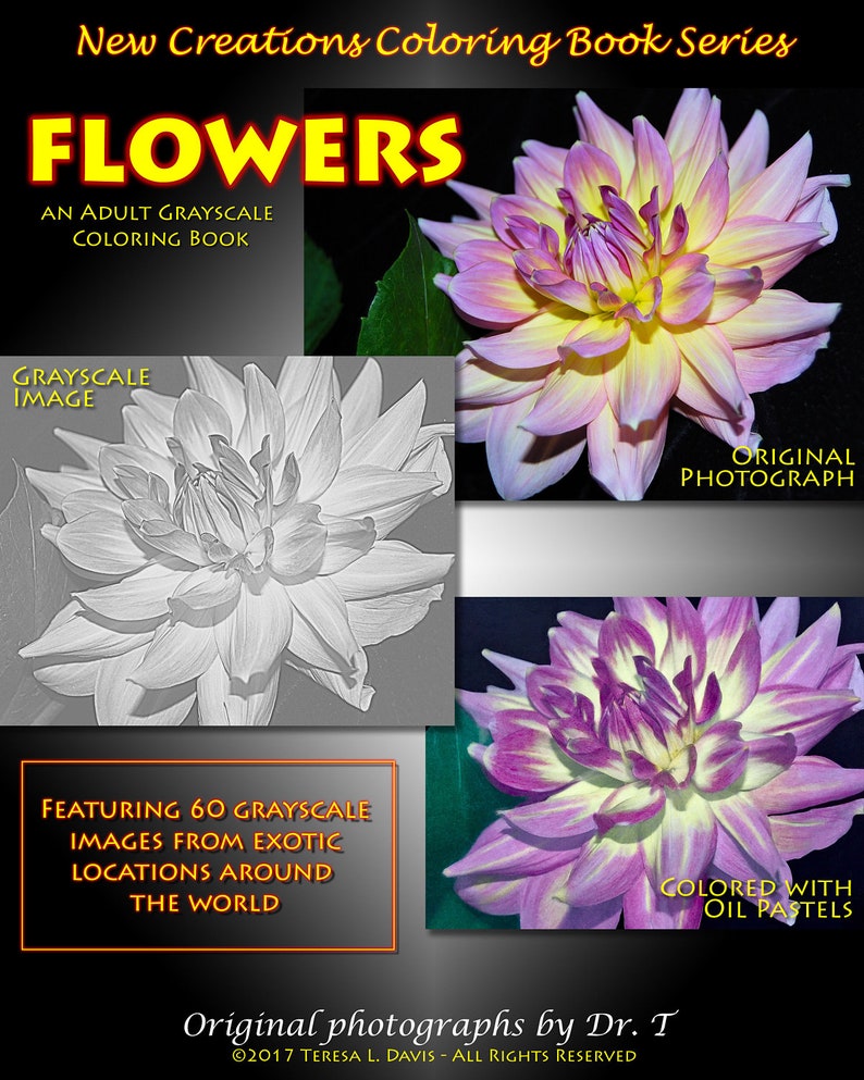 New Creations Coloring Book Series: FLOWERS