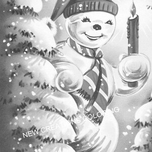 New Creations Coloring Books: VINTAGE SNOWMEN image 8