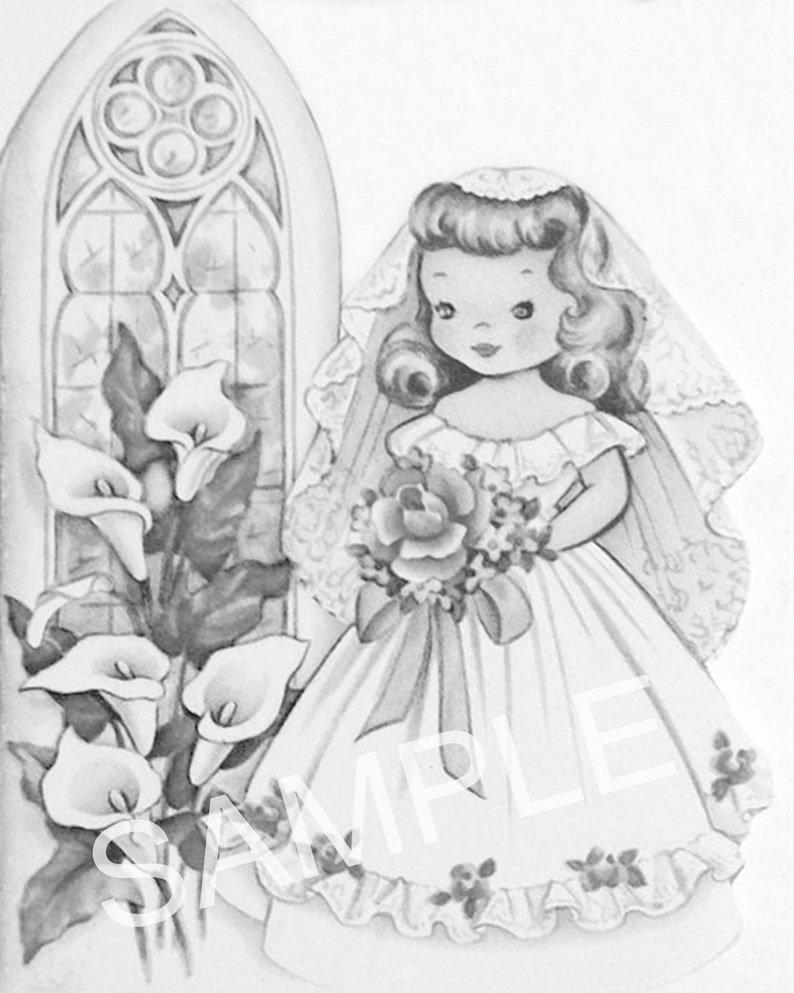 New Creations Coloring Book Series: VINTAGE BRIDES - Etsy