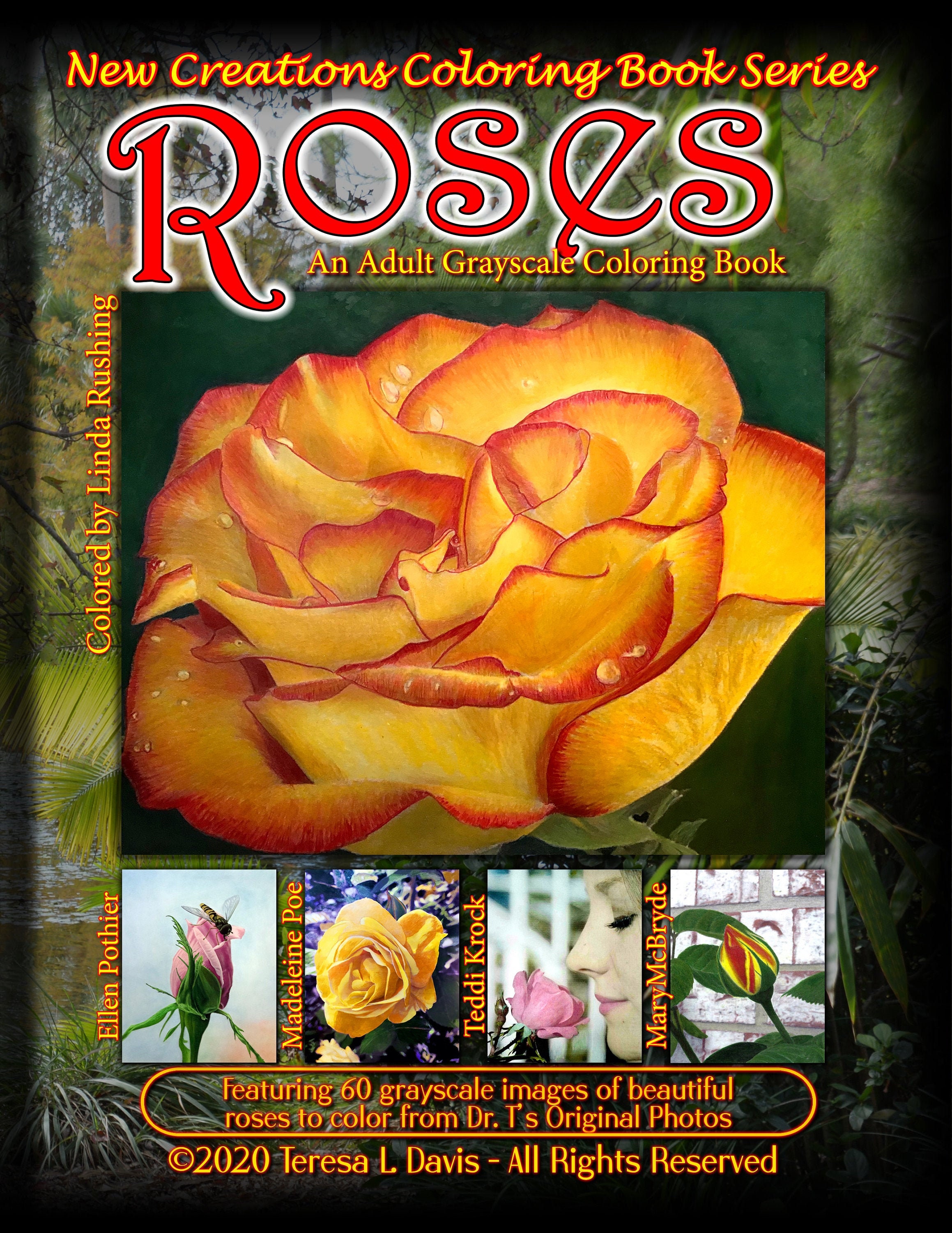 Download New Creations Coloring Books Roses Etsy