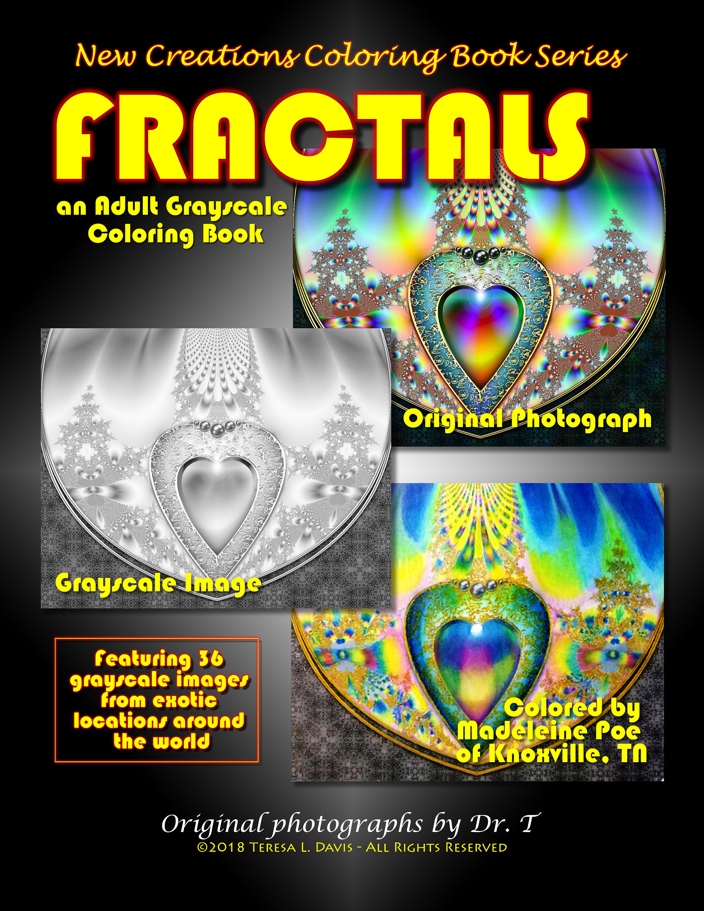 New Creations Coloring Book Series Fractals Etsy