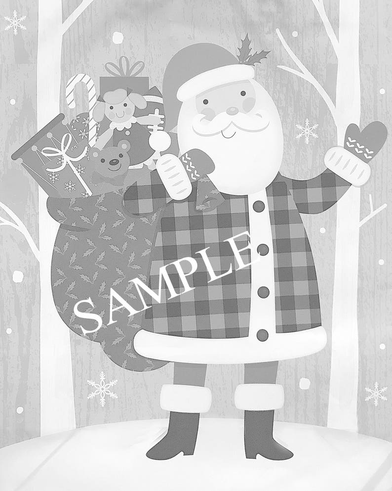 New Creations Coloring Book Series: SANTA image 5