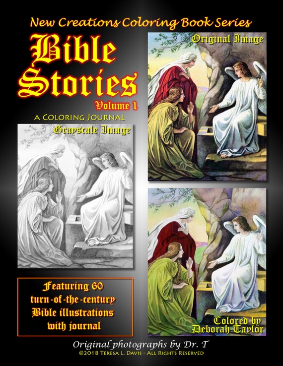 Download New Creations Coloring Book Series Bible Stories Vol 1 Etsy