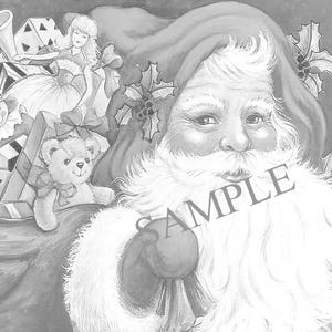 New Creations Coloring Book Series: SANTA image 6