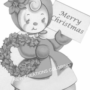 New Creations Coloring Books: VINTAGE SNOWMEN image 7