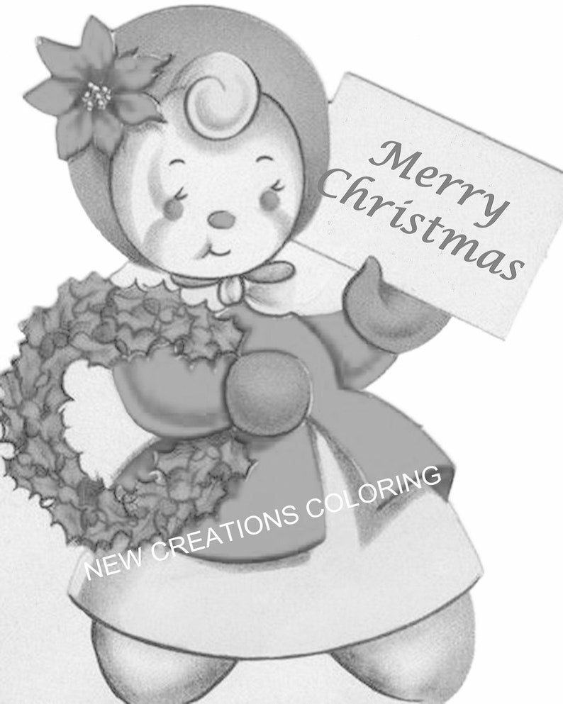 New Creations Coloring Books: VINTAGE SNOWMEN image 7